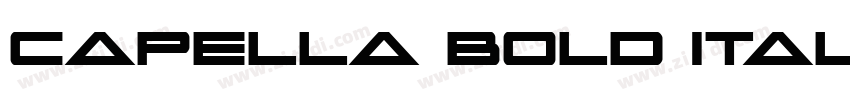 Capella Bold Italic 字体转换